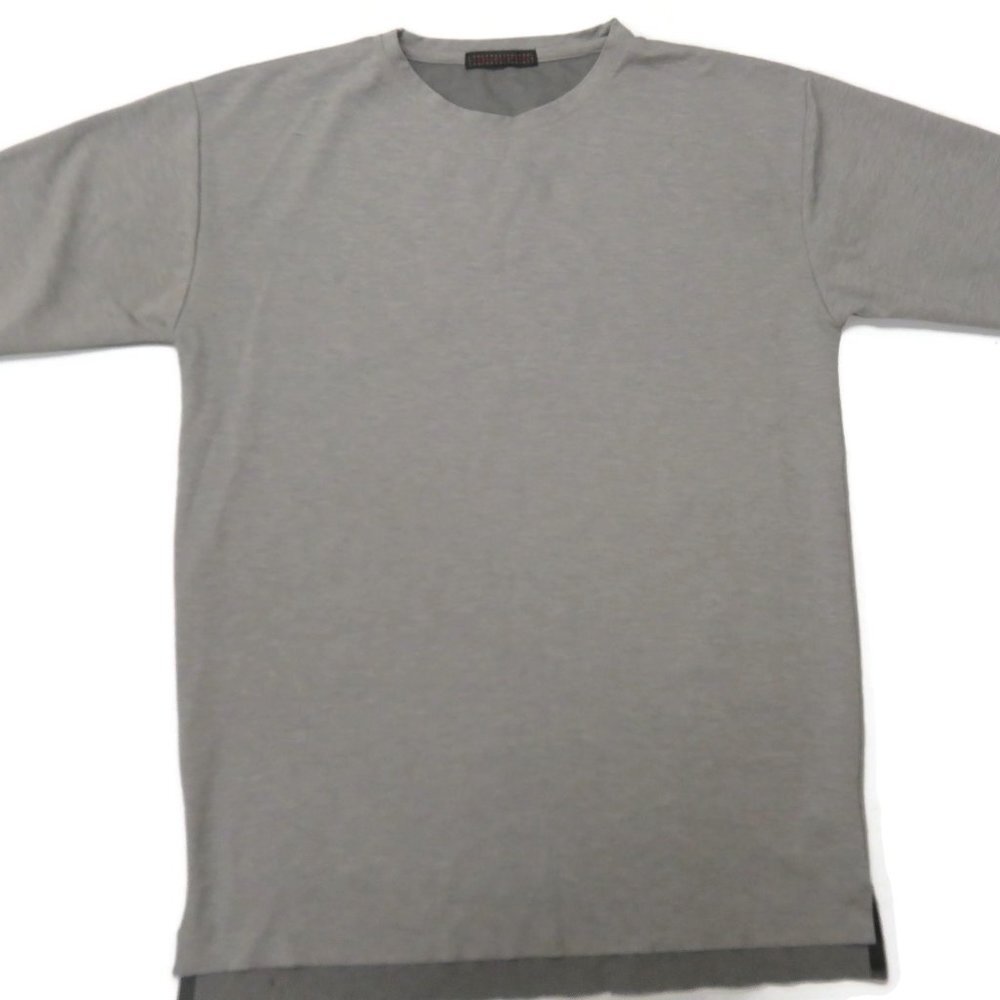 Sense of Place T-Shirt Mens Large Gray Crew‎ Short